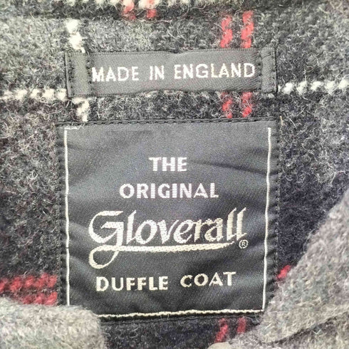 グローバーオール Gloverall イングランド製 裏地チェック ウールダッフルコート メンズ