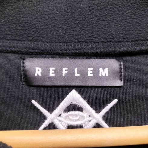 レフレム REFLEM フロント刺繍 ハーフジップ プルオーバー レディース FREE
