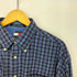 トミーヒルフィガー TOMMY HILFIGER 90s ロゴ刺繍 ボタンダウン チェックシャツ メンズ import:L