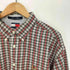トミーヒルフィガー TOMMY HILFIGER 90S ワンポイント 刺繍 シアサッカー チェックシャツ メンズ import:XL