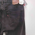 リーバイス Levis 90s USA製 501 ボタン裏522刻印 後染め ブラックデニムパンツ メンズ w32 l36