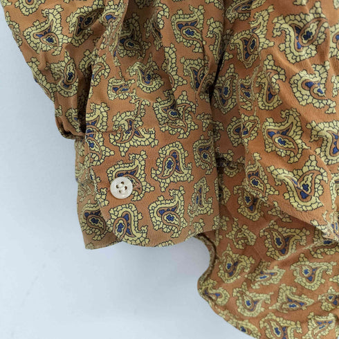francesco smalto 総柄シルク L/S シャツ メンズ 38