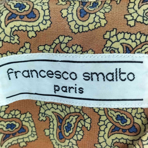 francesco smalto 総柄シルク L/S シャツ メンズ 38