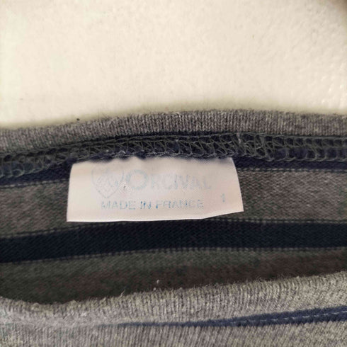 オーチバル ORCIVAL ボーダー柄 L/S ボートネックシャツ レディース