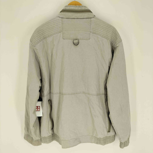 エディーバウアー Eddie Bauer 80-90S 黒タグ後期 マルチポケット Dカン スタンドネック パッカブル フード コットン フィッシング ジャケット メンズ import:L