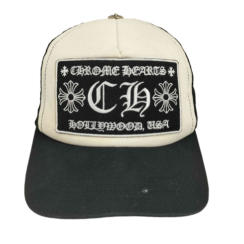 クロムハーツ CHROME HEARTS ロゴ刺繍 トラッカーキャップ メンズ