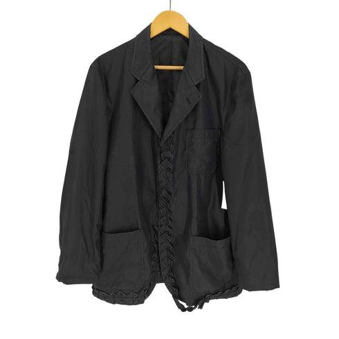 コムデギャルソンオム COMME des GARCONS HOMME 99SS フリル期 田中オム ナイロン フリル テーラードジャケット メンズ JPN:M