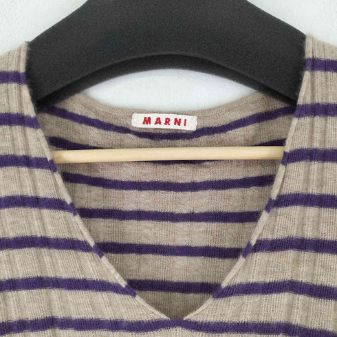 マルニ MARNI カシミア ボーダータンクトップ レディース 40