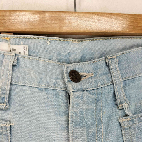 ビッグジョン BIG JOHN ジップアップ ベルボトム デニム メンズ W32L34