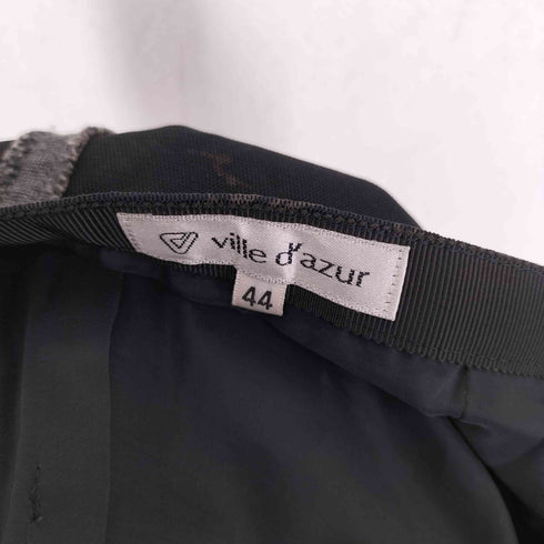 ville dazur Y2K レタリングプリントシアースカート レディース 44