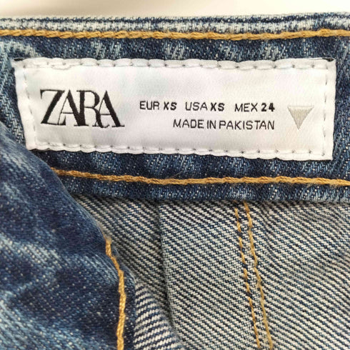 ザラ ZARA デニムプリーツスカート レディース XS