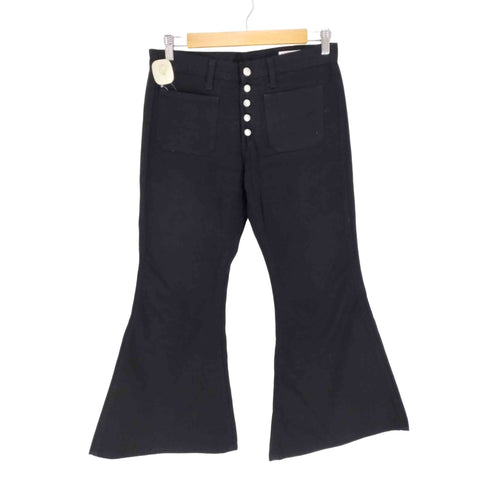 バイソン BISON ブラックフレアパンツ メンズ W32L34