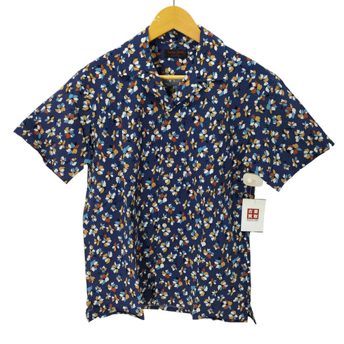 KEIYO SHIRTS シアサッカー 総柄 開襟シャツ メンズ JPN:M