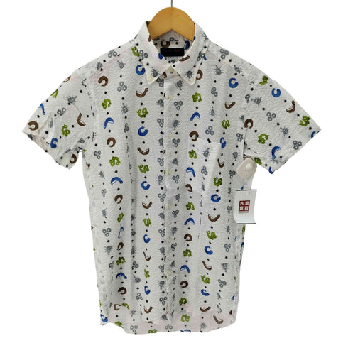 KEIYO SHIRTS シアサッカー 総柄 ボタンダウンシャツ メンズ JPN:M