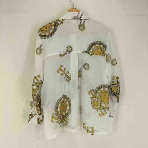 WATER 総柄シアーシャツ レディース