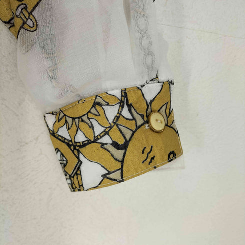 WATER 総柄シアーシャツ レディース