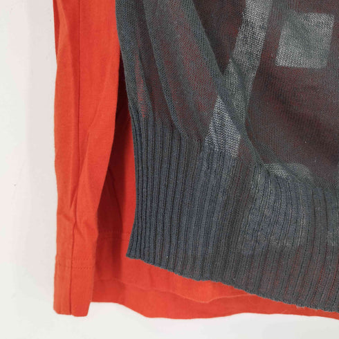 ヴィヴィアンウエストウッドレッドレーベル Vivienne Westwood RED LABEL ドッキングデザインORBニットTシャツ メンズ 00