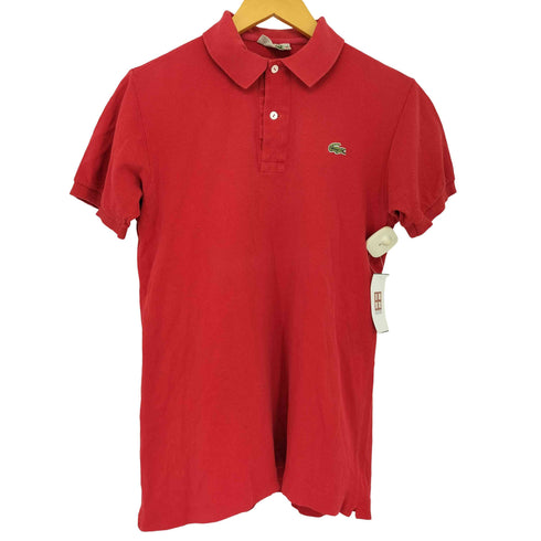 シュミーズラコステ CHEMISE LACOSTE 70S-80S S/S ワンポイントロゴ刺繍ポロシャツ メンズ