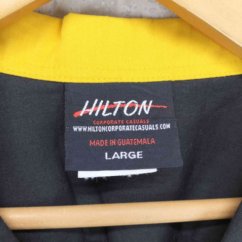 ヒルトン HILTON フロント刺繍ボウリングシャツ メンズ L