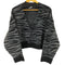 ザラ ZARA ジブラ柄 クロップカーディガン レディース import:S