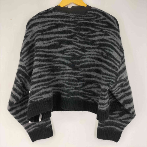 ザラ ZARA ジブラ柄 クロップカーディガン レディース import:S