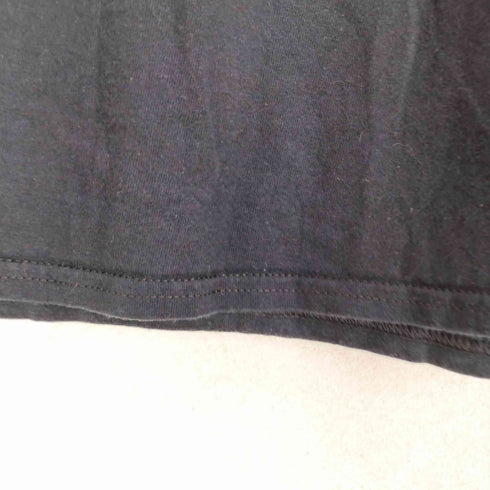 袖プリント長袖バンドTシャツ メンズ
