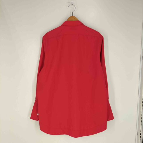 22aw YOTA NAKATU POLYESTER BIG CUFFS SHIRT Red メンズ