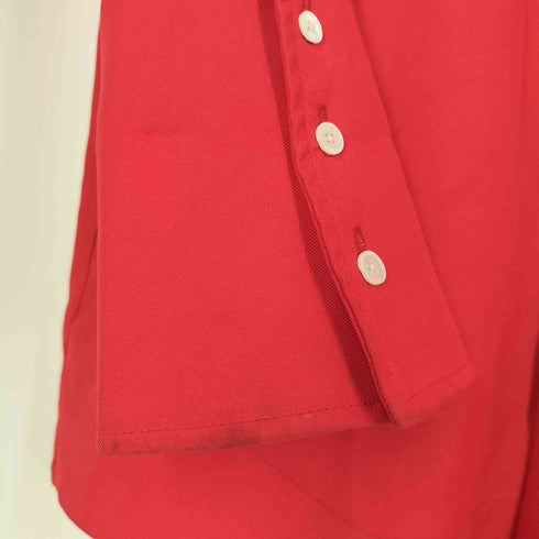 22aw YOTA NAKATU POLYESTER BIG CUFFS SHIRT Red メンズ