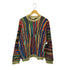 クージー COOGI マルチカラー 3Dニット セーター メンズ M