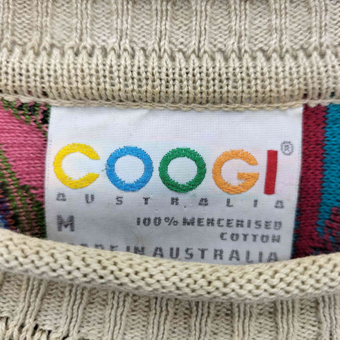 クージー COOGI マルチカラー 3Dニット セーター メンズ M