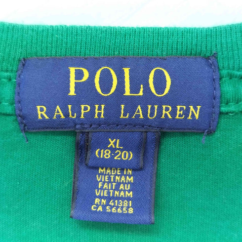 ポロラルフローレン POLO RALPH LAUREN フロントプリントTシャツ メンズ XL18-20