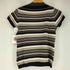 BKMS レーヨン混 ボーダー柄 S/S Tシャツ レディース import:L