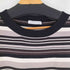 BKMS レーヨン混 ボーダー柄 S/S Tシャツ レディース import:L