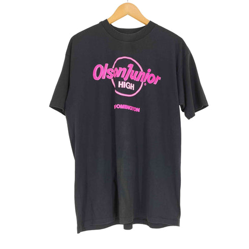 ヘインズ Hanes OLSONJUNIOR HIGH Tシャツ 袖裾シングル メンズ XL
