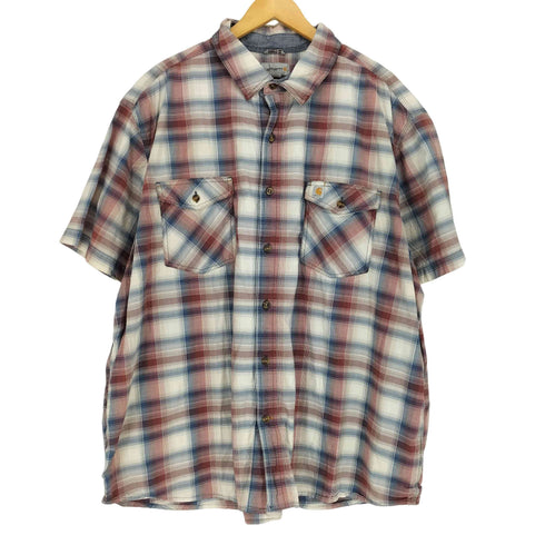 カーハート Carhartt チェック柄半袖シャツ メンズ 3XL