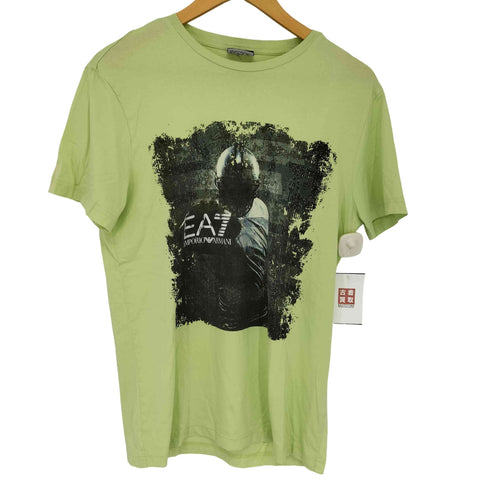エンポリオアルマーニイーエーセブン EMPORIO ARMANI EA7 アメフト ロゴプリントTシャツ メンズ import:M