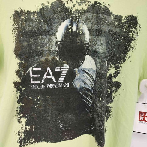 エンポリオアルマーニイーエーセブン EMPORIO ARMANI EA7 アメフト ロゴプリントTシャツ メンズ import:M