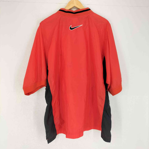 ナイキ NIKE 90S 刺繍タグ スウッシュ刺繍ハーフボタンナイロンプルオーバー メンズ XL