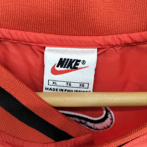 ナイキ NIKE 90S 刺繍タグ スウッシュ刺繍ハーフボタンナイロンプルオーバー メンズ XL