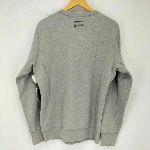 ディーゼル DIESEL スカル デイジー グラフィックプリント クルーネックスウェット メンズ JPN:M