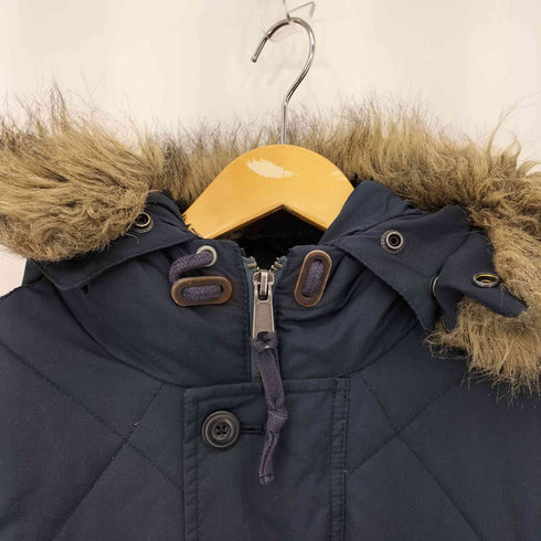 オールドネイビー OLD NAVY ファーフード ジップアップ パファージャケット メンズ L