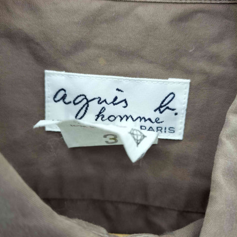 アニエスベーオム Agnes b.homme 日本製 レギュラーカラー 半袖シャツ メンズ 3