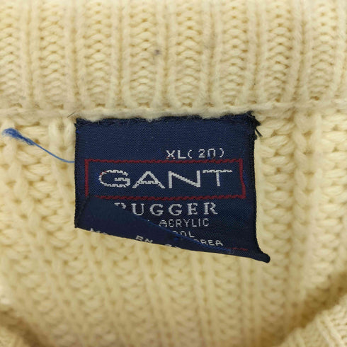 ガントラガー GANT Rugger 90S ウール混 ハイゲージニット メンズ XL