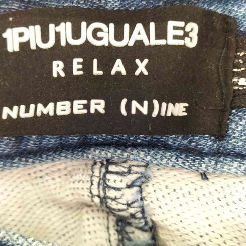 ウノピゥウノウグァーレトレリラックス 1PIU1UGUALE3 RELAX ダメージ加工迷彩ストレッチデニムパンツ メンズ JPN:L