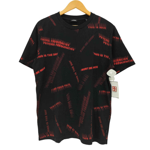 ディーゼル DIESEL ヴィンテージライク 文字プリント Tシャツ メンズ import:S