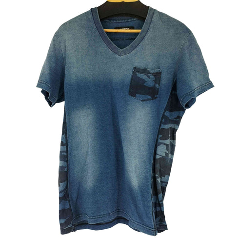 ウノピゥウノウグァーレトレリラックス 1PIU1UGUALE3 RELAX 迷彩 S/S VネックTシャツ メンズ JPN:XL