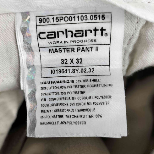 カーハート Carhartt MASTER PANT マスターパンツ ワークパンツ チノパン メンズ 32×32