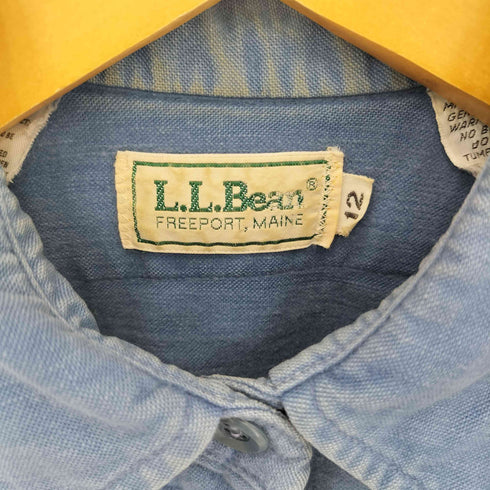 エルエルビーン L.L.Bean 70-80s フラップポケット デニムワークシャツ レディース 12