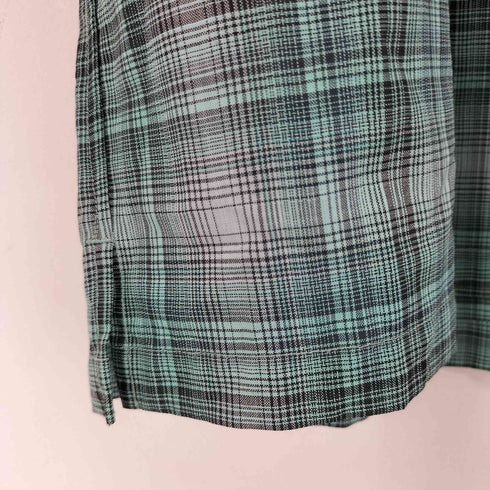 ブラウンバイツータックス BROWN by 2-tacs WOOL NYLON DRY CHECK OPEN COLLAR S/S シャツ メンズ JPN:M