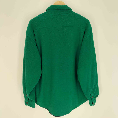 ギャップ Gap 90S OLD デカタグ Over Shirts フラップポケット ジップアップ フリース オーバー シャツ メンズ import:M